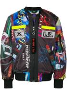 Diesel J-enka-print Bomber Jacket - Black