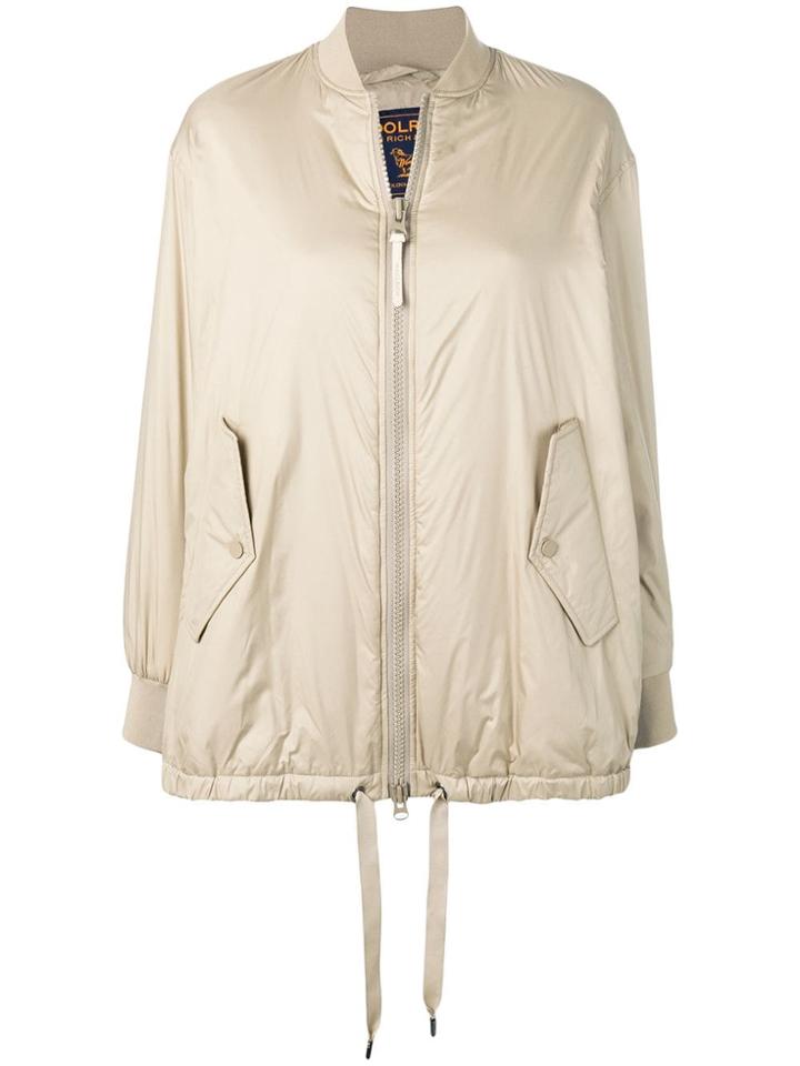 Woolrich Zipped-up Bomber Jacket - Neutrals