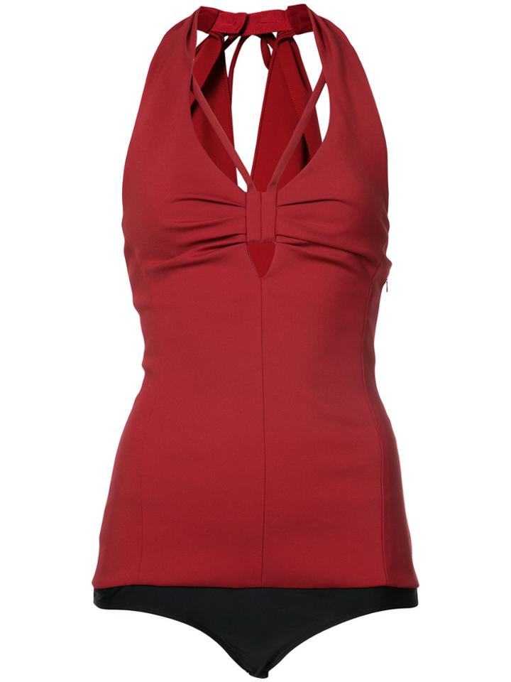 Rosie Assoulin Tie Back Top - Red