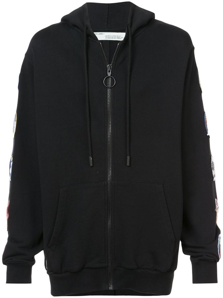 Off-white Arrows Print Hoodie - Black