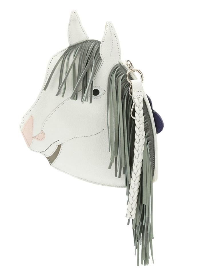 Sarah Chofakian Leather Clutch - White
