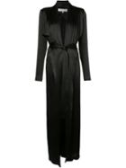 Galvan - Tie-waist Silk Jacket - Women - Silk/spandex/elastane - 42, Black, Silk/spandex/elastane