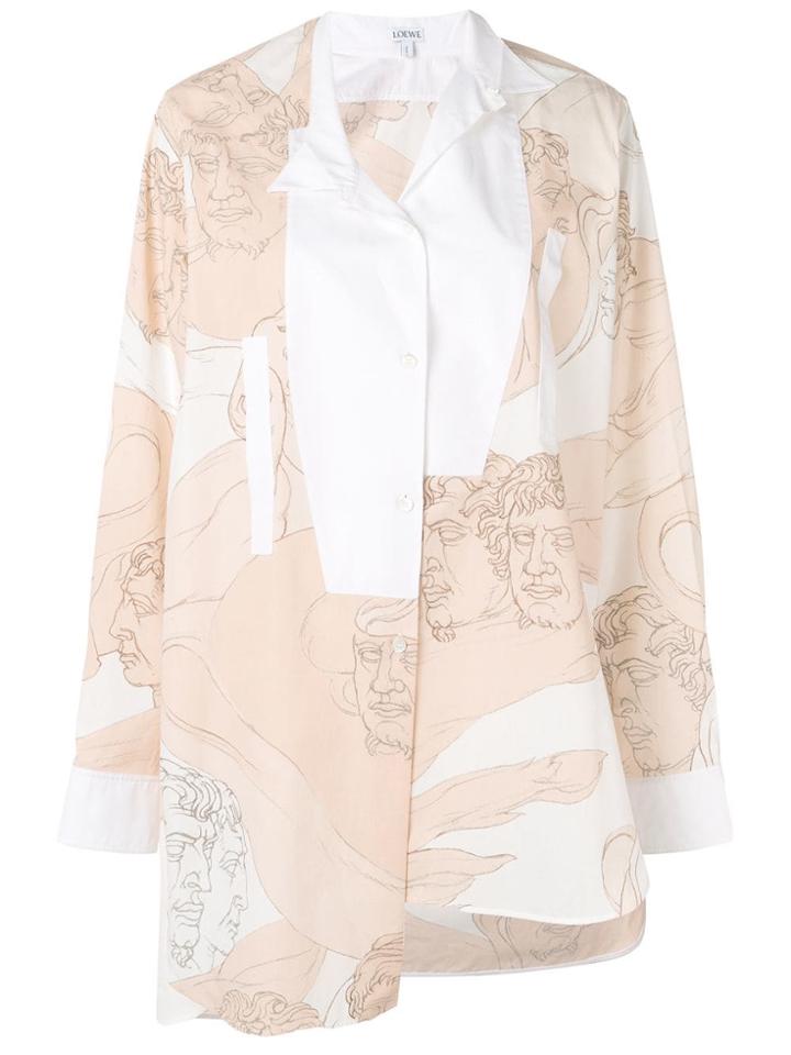 Loewe Printed Asymmetric Shirt - Pink