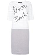 Love Moschino - Branded Notepad T-shirt - Women - Cotton/spandex/elastane - 40, White, Cotton/spandex/elastane