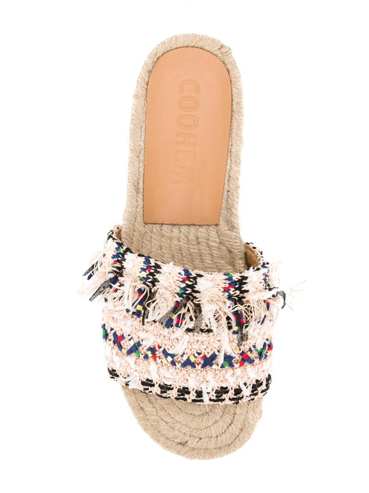 Coohem Summer Tweed Sandals - Nude & Neutrals