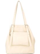 Mm6 Maison Margiela Front Pocket Shoulder Bag, Women's, Nude/neutrals, Calf Leather