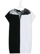 Marcelo Burlon County Of Milan Kids - Panel T-shirt Dress - Kids - Cotton/polyester - 14 Yrs, Girl's, White
