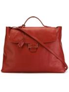 Myriam Schaefer Byron Tote, Women's, Red, Calf Leather