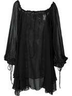 Thomas Wylde - 'ardor' Tunic - Women - Silk - Xs, Black, Silk