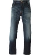 Jacob Cohen Stonewash Effect Straight Leg Jeans, Men's, Size: 31, Blue, Cotton/spandex/elastane