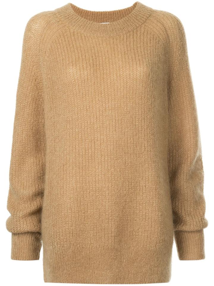 H Beauty & Youth Long-sleeve Oversized Sweater - Brown