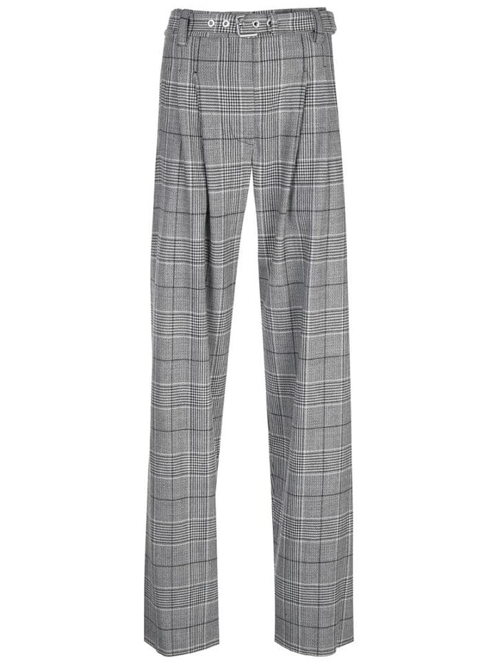Proenza Schouler High-rise Check Trousers - Grey