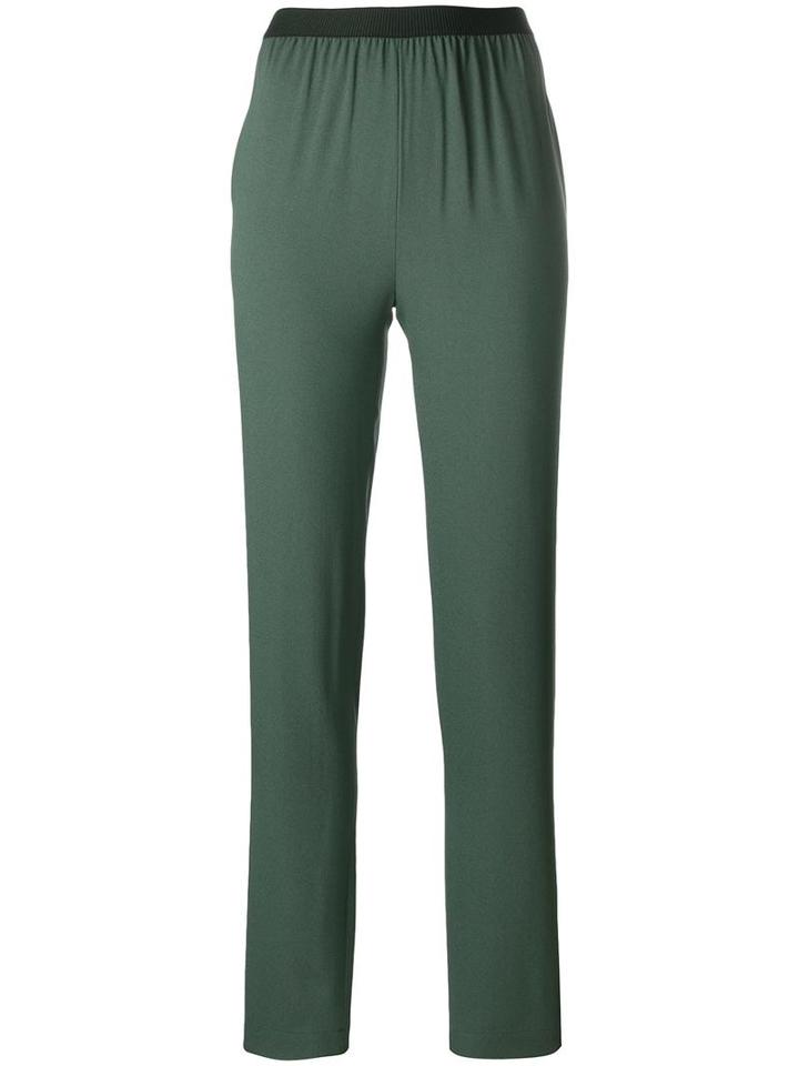 Antonio Marras Elasticated Waistband Trousers, Women's, Size: 44, Green, Acetate/viscose