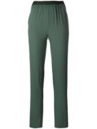 Antonio Marras Elasticated Waistband Trousers, Women's, Size: 44, Green, Acetate/viscose
