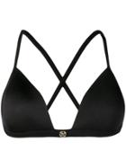 Versace Triangle Bikini Top - Black