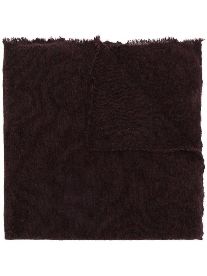 Isabel Marant Frayed Scarf - Red