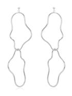 Holly Ryan Double Elongated Squiggle Earrings - Metallic