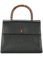 Chanel Pre-owned Cc Logo Handle Bag - Black