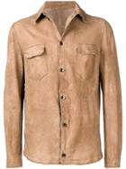 Salvatore Santoro Slim Fit Shirt Jacket - Neutrals