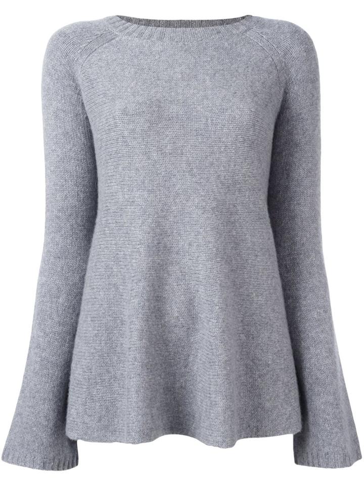 Sportmax Crew Neck Jumper, Women's, Size: Medium, Grey, Wool