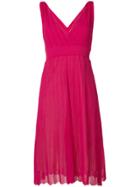 P.a.r.o.s.h. V-neck Dress - Pink & Purple