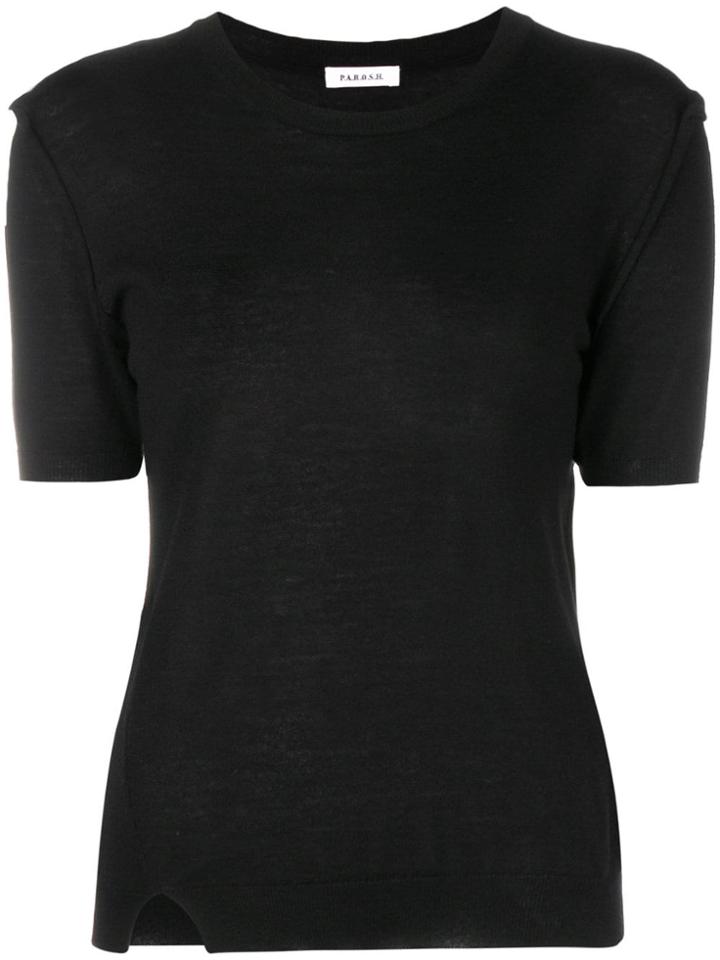 P.a.r.o.s.h. Round Neck T-shirt - Black