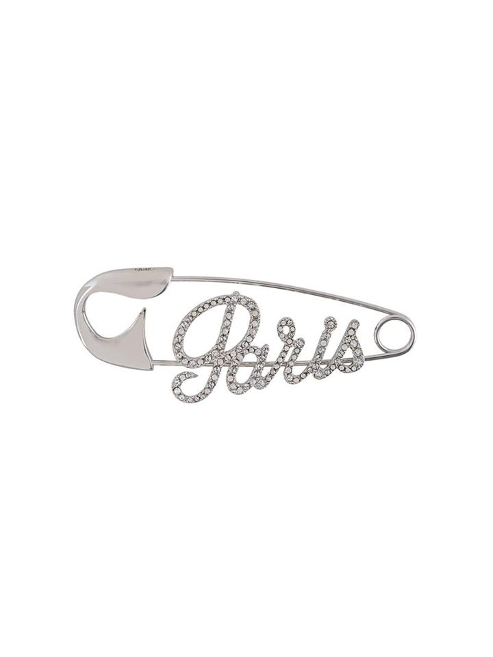 Sonia Rykiel 'paris' Pin, Women's, Metallic