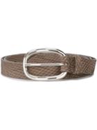 Orciani Snakeskin Effect Belt, Women's, Size: 75, Grey, Leather