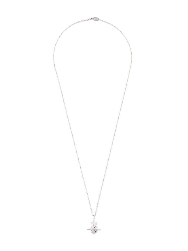 Vivienne Westwood Saturn Pendant Long Necklace - Metallic