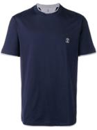 Brunello Cucinelli Chest Logo T-shirt - Blue