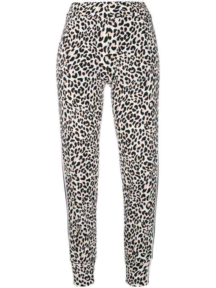 Norma Kamali Leopard Print Leggings - Black