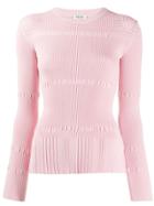 Kenzo Ribbed Knit Sweater - Pink