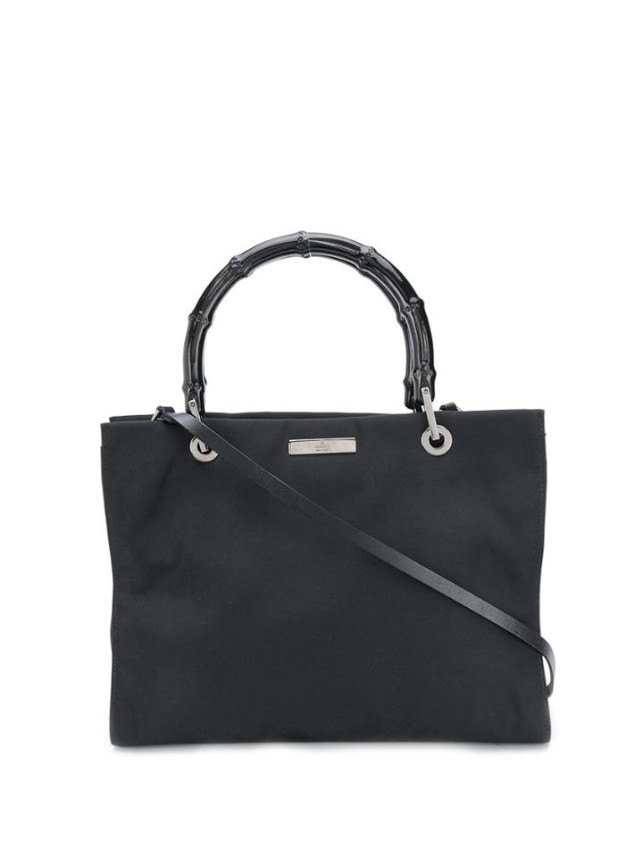 Gucci Pre-owned Bamboo Detailing Tote Bag - Black