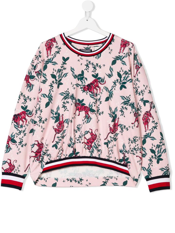 Tommy Hilfiger Junior Teen Printed Sweatshirt - Pink & Purple