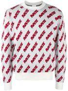 Joyrich Popeye Intarsia Jumper, Adult Unisex, Size: Small, White, Cotton