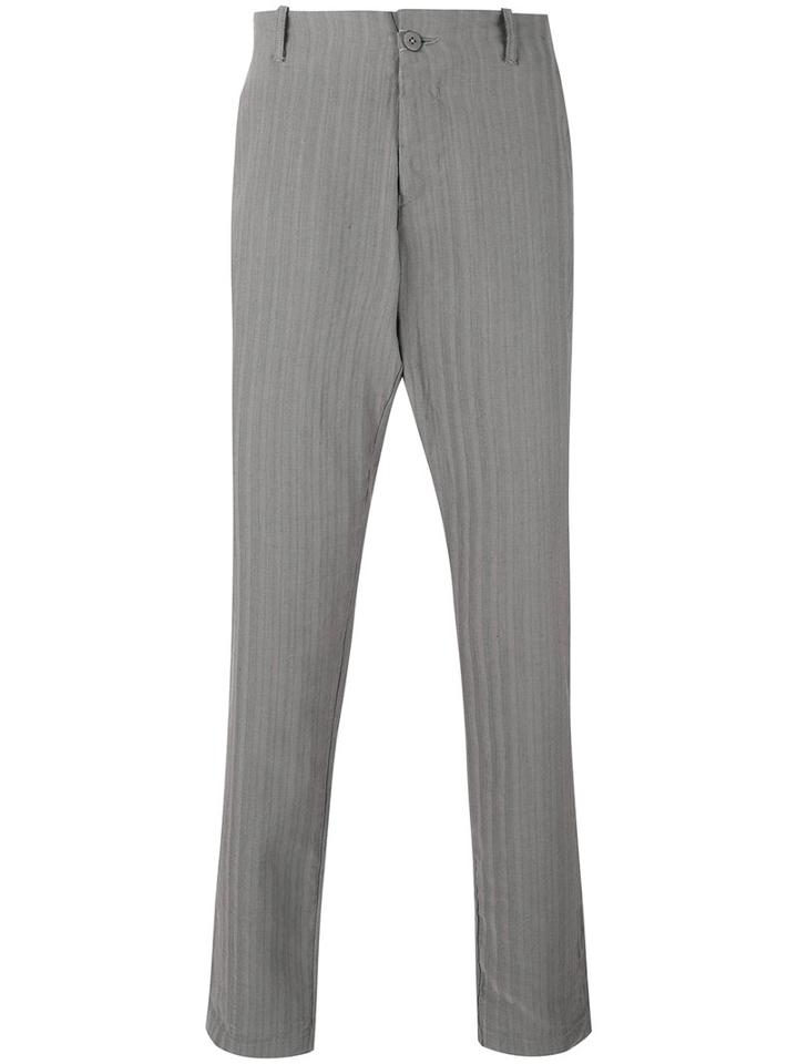 Transit - Pinstripe Tapered Trousers - Men - Cotton/linen/flax - Xs, Grey, Cotton/linen/flax