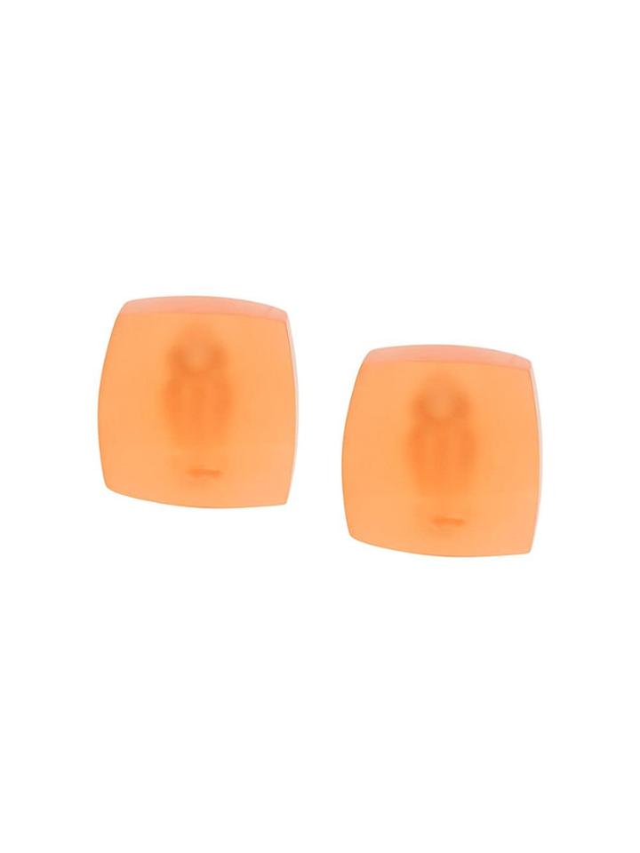 Monies Clip On Earrings - Orange