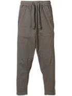 Lost & Found Rooms - Tailored Back Drop-crotch Trousers - Men - Cotton/spandex/elastane - S, Grey, Cotton/spandex/elastane