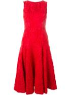 Michael Kors Jacquard Drop Waist Pleated Dress