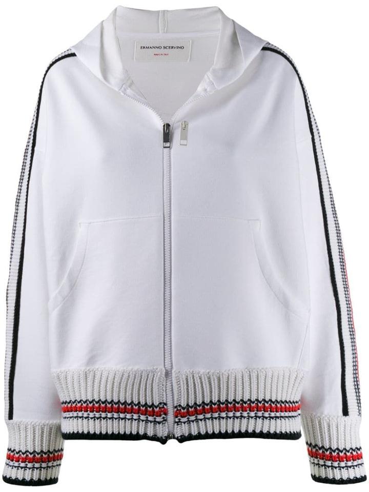 Ermanno Scervino Zip Up Jacket - White