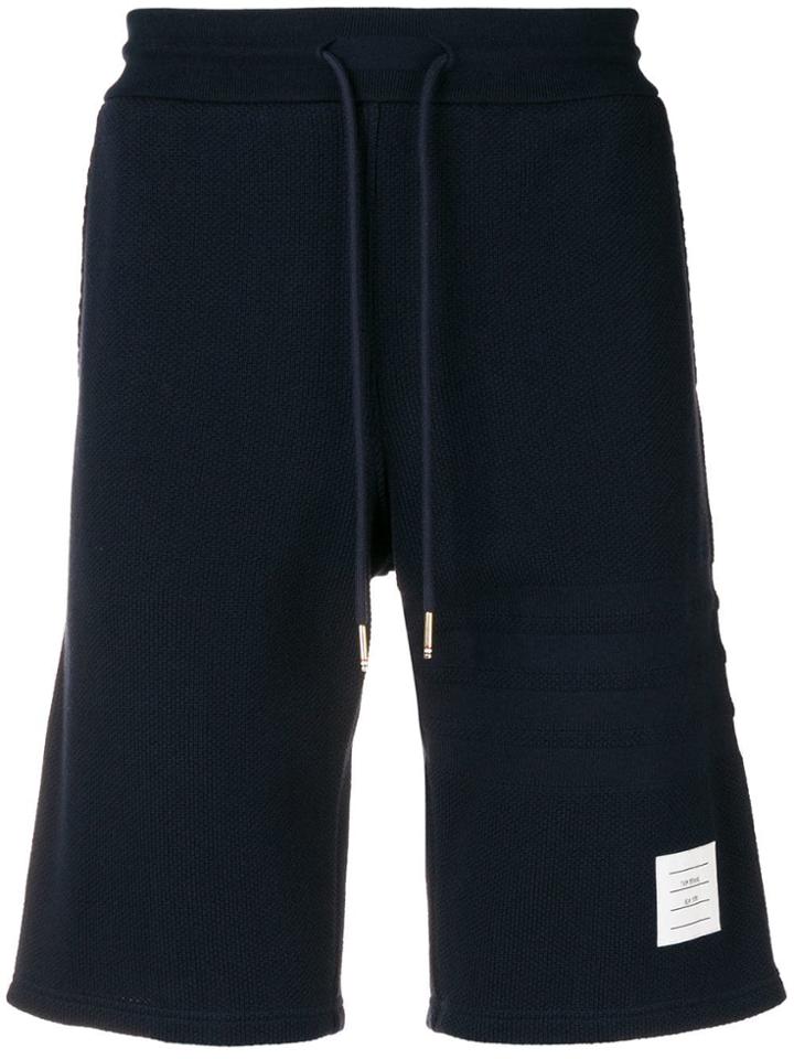 Thom Browne Four-bar Track Shorts - Blue