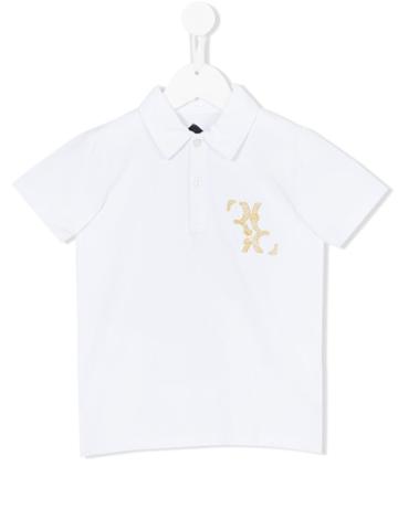 Billionaire Kids Embroidered Polo Shirt, Boy's, Size: 8 Yrs, White