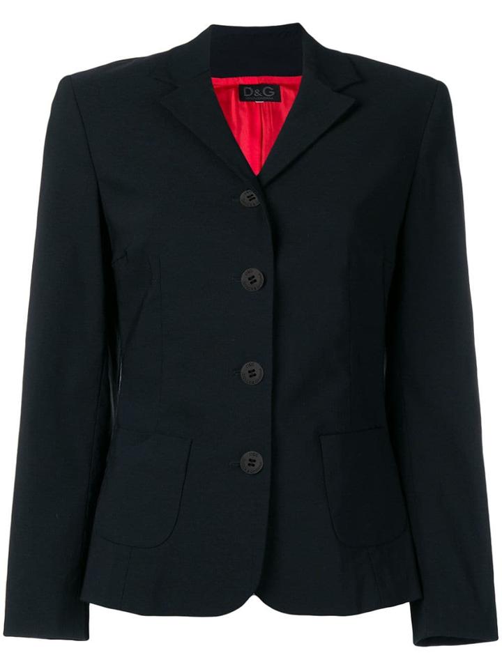 Dolce & Gabbana Vintage Single Breasted Blazer - Black