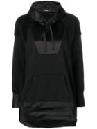 Undercover Contrasting Panel Hoodie - Black