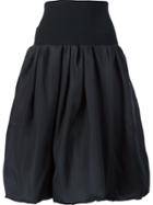 Oscar De La Renta High-waisted Full Skirt - Black