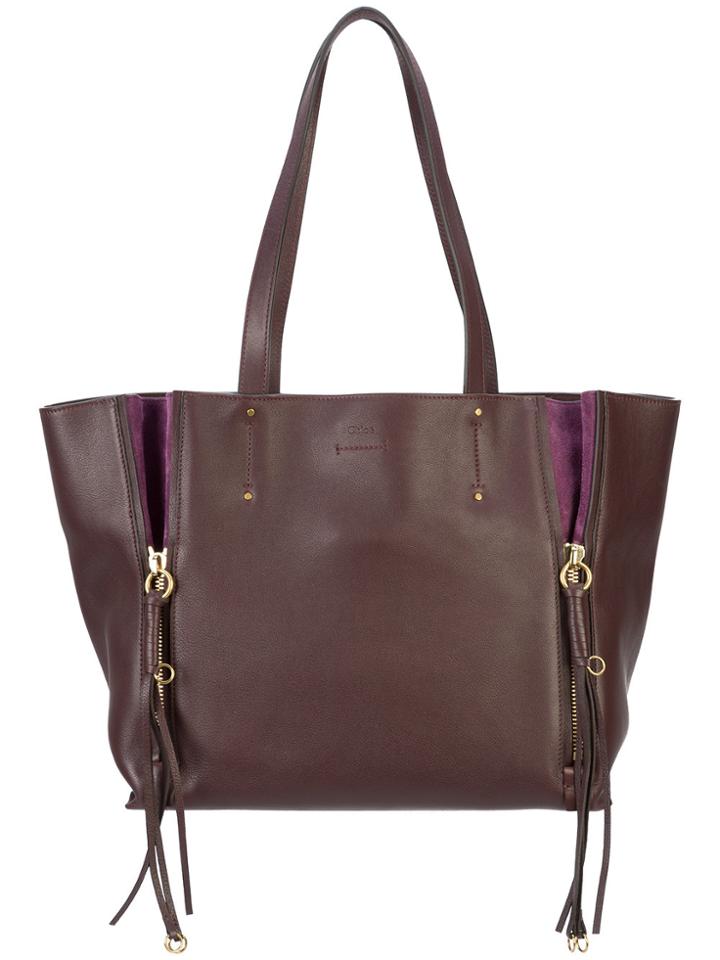 Chloé Large Tote Bag - Pink & Purple