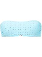 Moschino Embellished Bikini Top - Blue