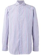 Borrelli Striped Shirt, Men's, Size: 43, Cotton
