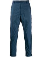 Prada Zipped Details Slim Trousers - Blue