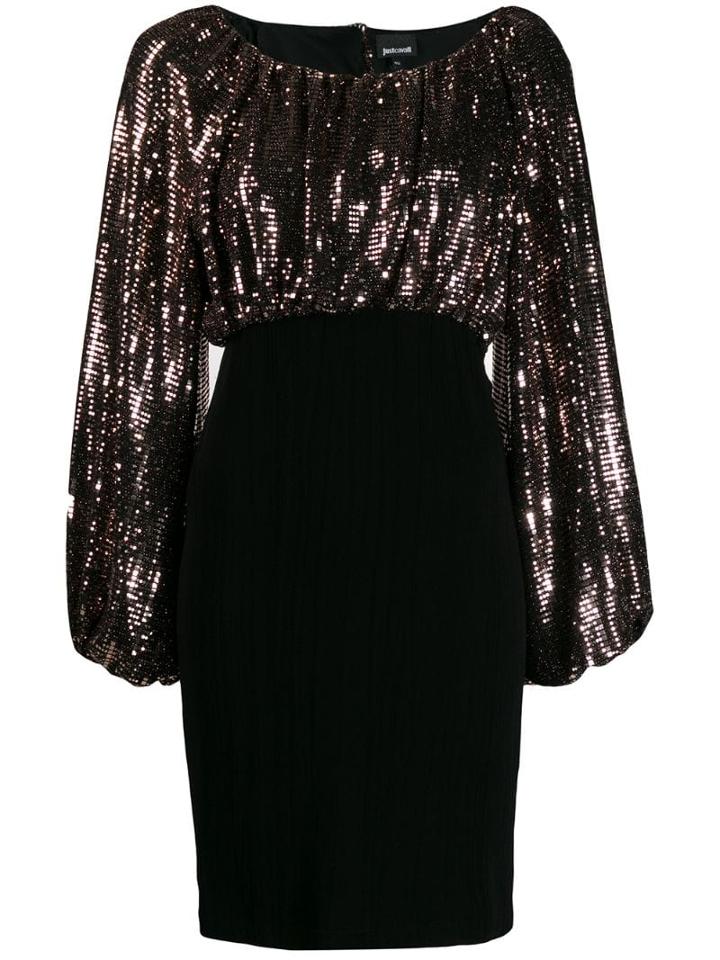 Just Cavalli Sequin Top Dress - Black